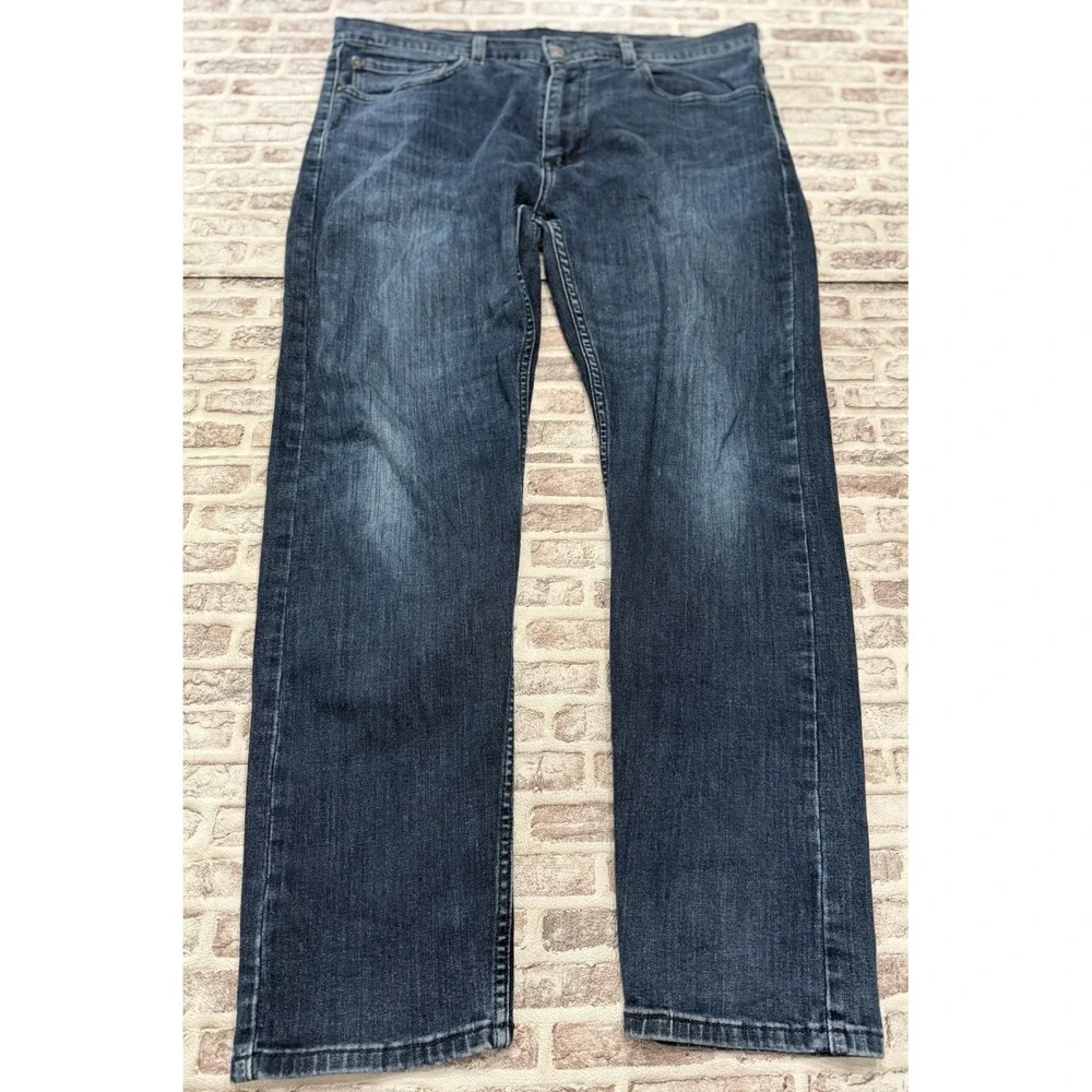 Levi's 502 Regular Taper Fit Jeans Men's 38x31 Dark Indigo Wash All Seasons Tech